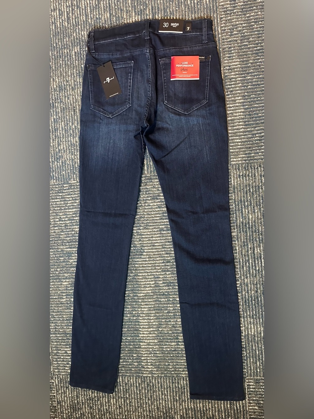 Men’s 7 For All Mankind Paxtyn Luxe Performance Skinny Jeans Dark Wash NWT $198